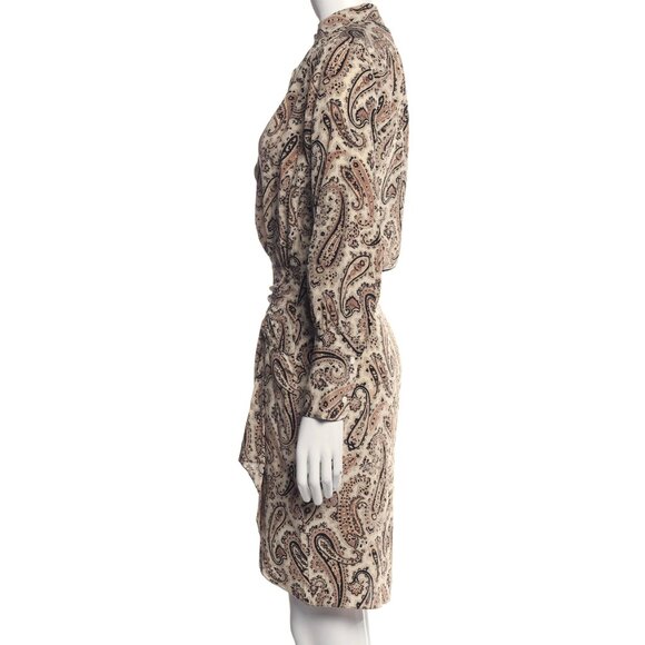 Nili Lotan: Silk Knee-Length Dress, Size: XS, 0 - Picture 3 of 7